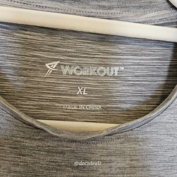 Workout T-Shirt Gray Size XL - Picture 3 of 6